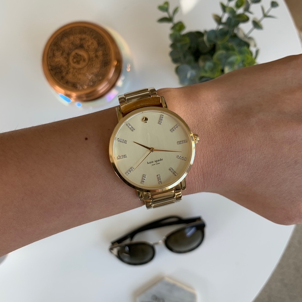 Kate Spade Gramercy Grand Watch w/ Crystal Markers